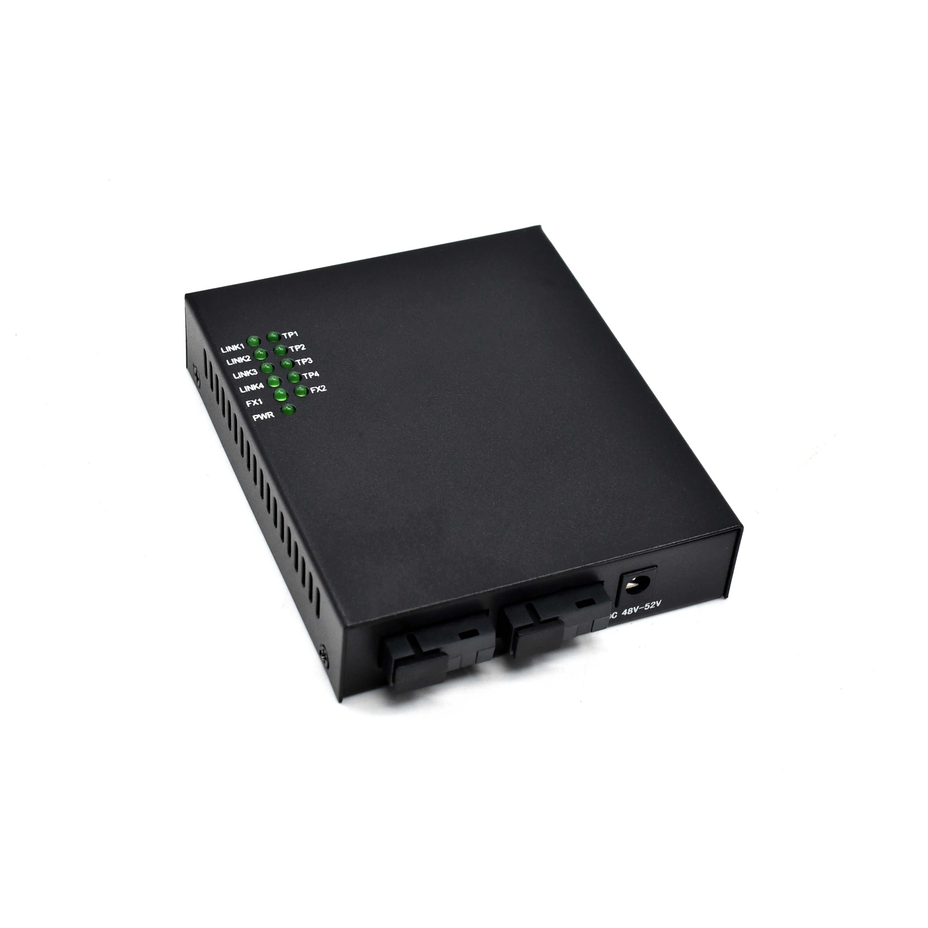 10/100mbps IEEE802.3af/at poe switches with fiber port 2 fiber 4 port poe rj45 up to 25.4w power rate poe switch