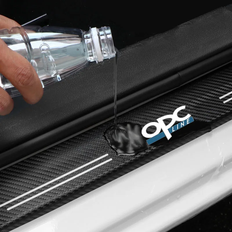 Opel Opc Line용 자동차 문짝 씰 스티커, 탄소 섬유 데칼, 긁힘 방지, 자동차 문턱 보호대 액세서리