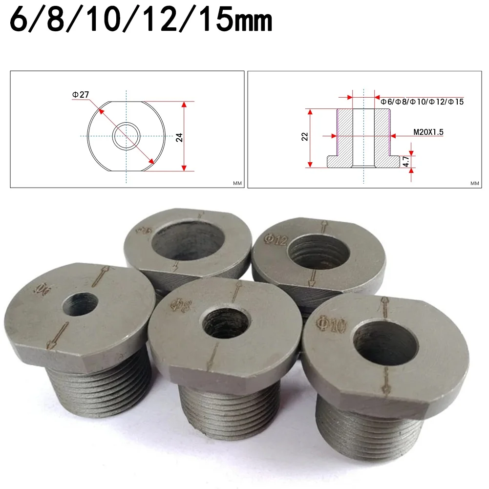 18mm wrench Doweling Jig Drill Bushing Metal Drill Sleeve 6-15mm 3-in-1 Hole Punch Drill Sleeve Drilling Bit Accessories car dent removal tool