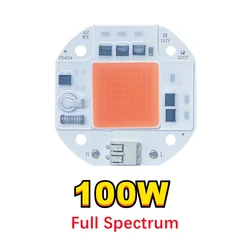High - Performance LED Chip for Flood and Spotlight DIY Lighting - Driver - Free, Welding - Free (Full Spectrum 100w)