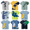2025 Summer Children 3D Cartoon Shark T-shirt for Boy Short Sleeve Dinosaur Boys T Shirt Girls Tops Tees Kids Clothes 1