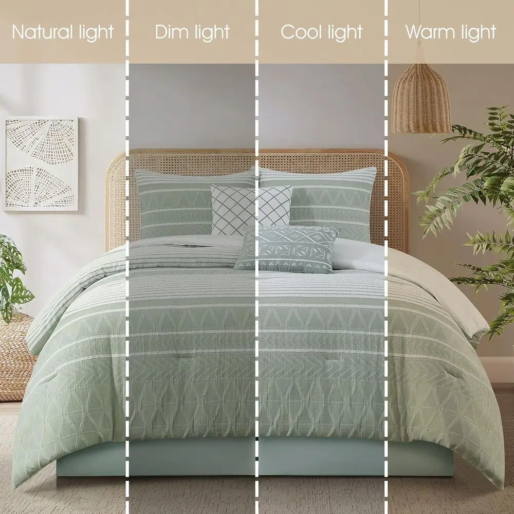 Geometric King Comforter Set image 5