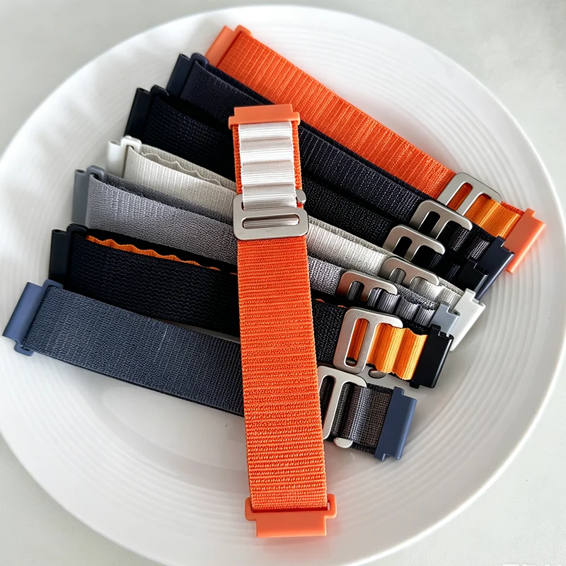 Alpine Loop Nylon Strap Watch Band - 22mm/20mm, Universal Fit