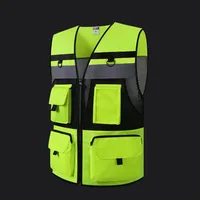 Breathable Mesh Reflective Safety Vest with Multi Pockets