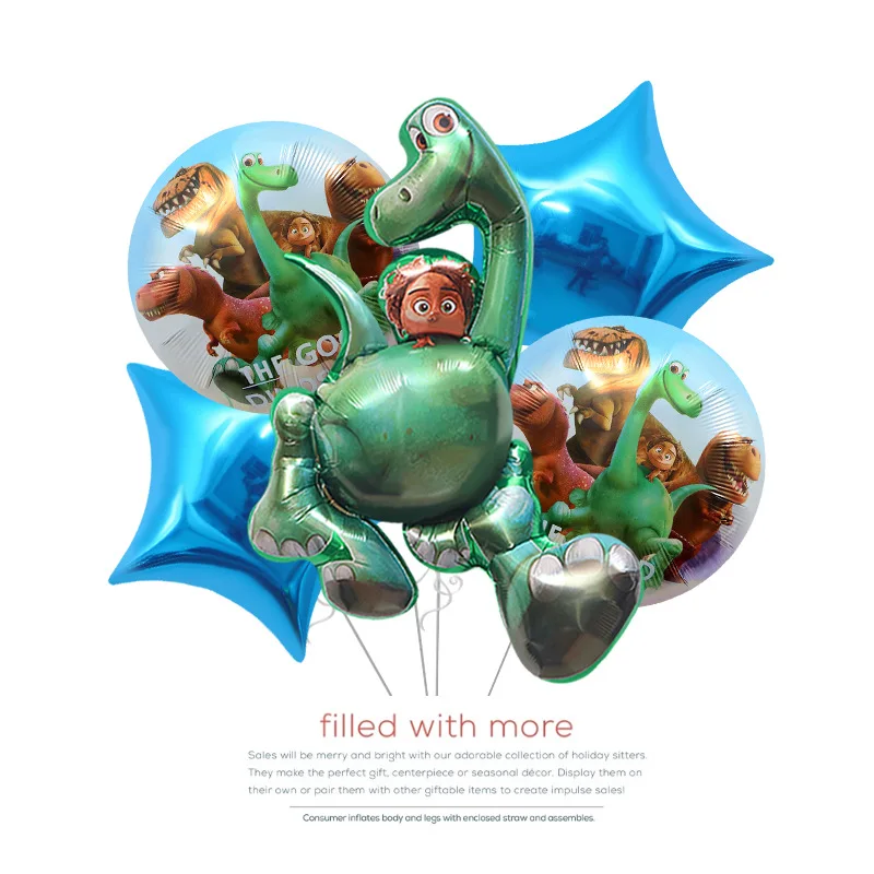 

Disney динозавр мультфильм стиль алюминиевый фильм воздушный шар День рождения фотореквизит для оформления фотографий игрушка воздушный шар Детская фотография