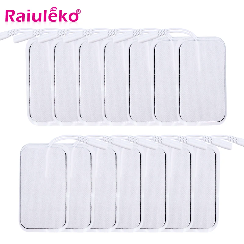 Electrode Pads 10/20pcs Self High Quality Nerve Stimulator Silicone Gel Electrode Pads Tens Electrodes Digital Therapy Machine Massage 2mm Plug