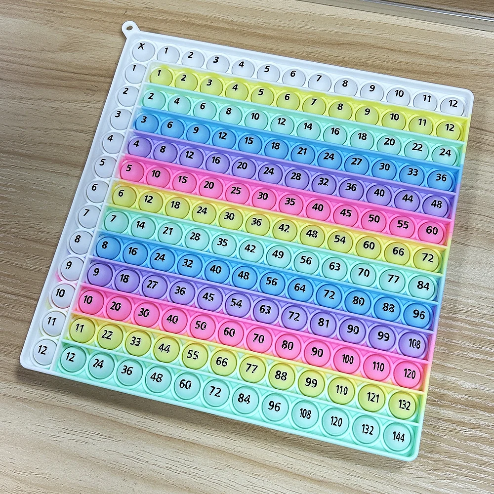 Multiplication Practice Math Games 12x12 Times Table Learning Board Game Mathematics Teaching Toys Gift for Birthday Christmas