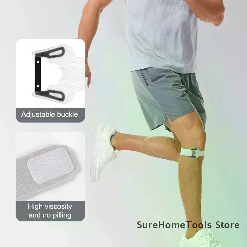 Adjustable Silicone Patella Knee Strap Pressurized Kneecap Protector Shock Absorption Knee Pad Running Sports Tendon Support