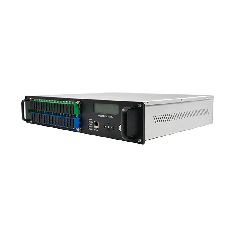 CATV용 고출력 광학 증폭기, 1550nm 2U JDSU 펌프, EDFA 32 * 19dBm
