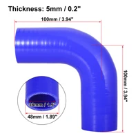 Performance 90-Degree Silicone Elbow Hose Connector - 38MM Inner Diameter - Image 4