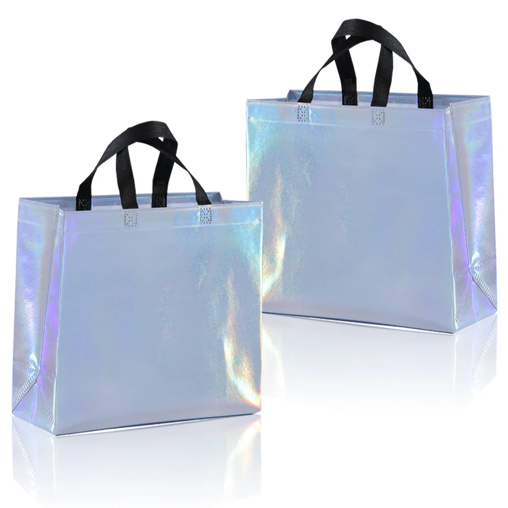 Borsa per la spesa regalo con borsa non tessuta laser arcobaleno