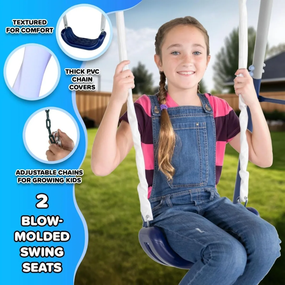 Heavy-Duty Backyard Kids Swing Set 5