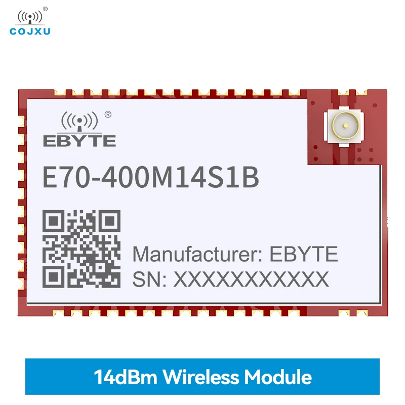 

CC1312R 433/470MHz SoC Wireless TI Module E70-400M14S1B 14dBm RSSI SMD Module 1.5KM Support ISM Band Stamp Hole IPEX COJXU