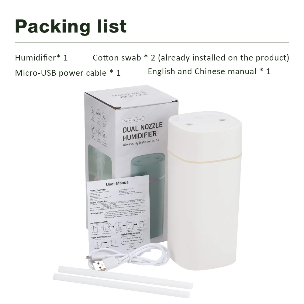 Air Humidifier Cool Mist Aroma Diffuser Portable 600ml Electric Air Humidifier Diffuser USB Humidificador For Home Office S997cc8d7968a49b8a6801f6c2dbfb34cX