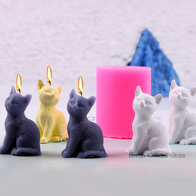 Smiling Cat Silicone Mold 1