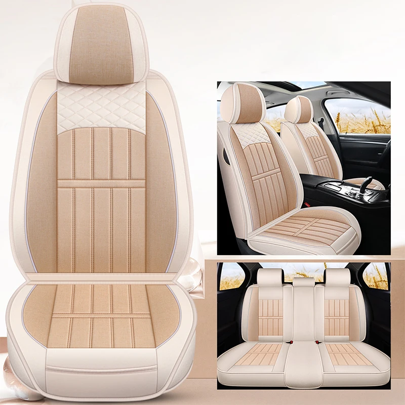 

Car Seat Covers Full Set Universal For Haval F7 F7x H6 H9 Jolion Dargo X Gog Xy Flax Auto Interior Accessories