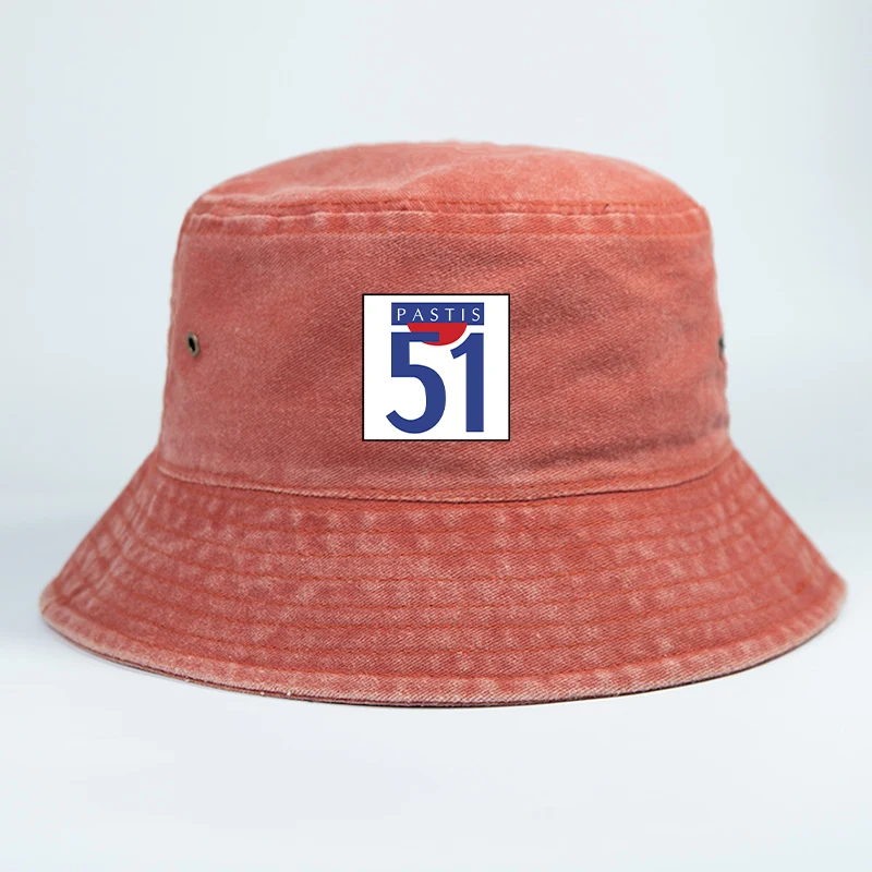 

Classic France 51 Pastis Printed Bucket Hat Demin Woman Man Outdoor Sun Visor Fisherman Cap Adult Daily UV50+ Panama Hats