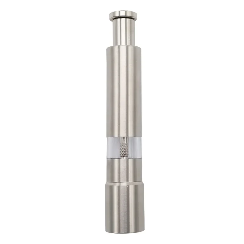 Stainless steel electric spice pepper coarse salt mini small grinding manual grinder manual seasoning bottle