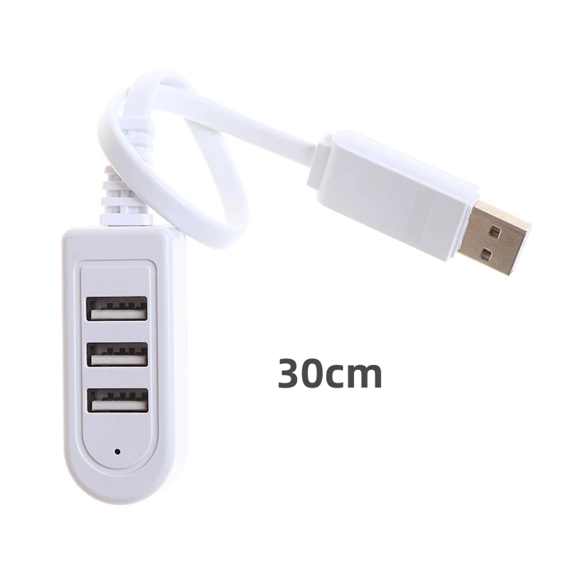 Hub USB 2.0 multi-ports 3 ports, mini hub USB haute vitesse, adaptateur rotatif pour ordinateur portable, ordinateur de bureau, accessoires informatiques