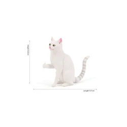 Creative Cat - Shaped Desktop Ornament - Whimsical Kitten Home Decor Accessory (C)
