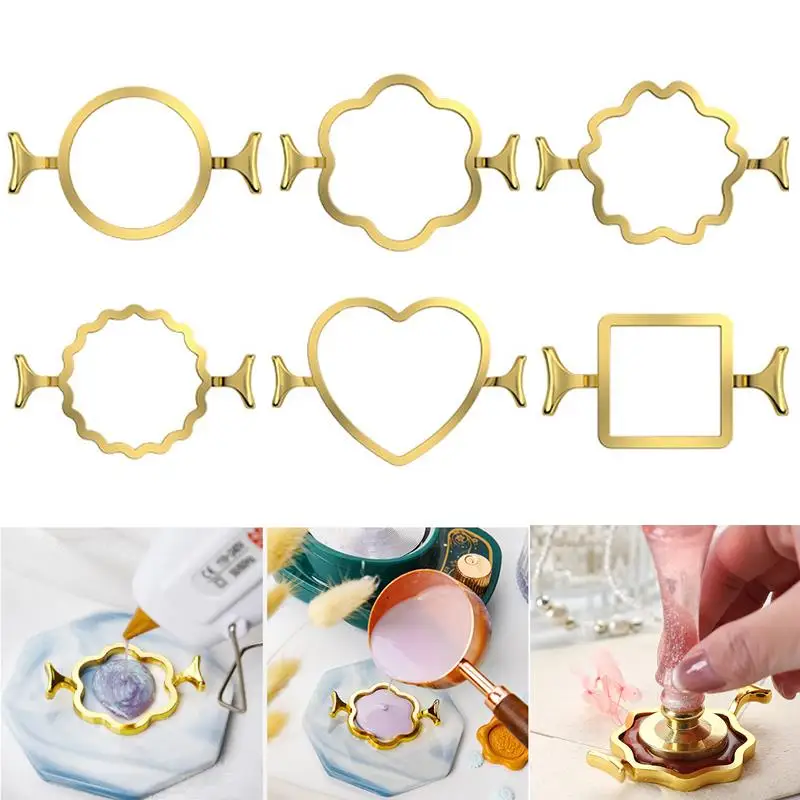 Wax Seal Mold Gold Flower Shape Metal Wax Sealing Tool Portable Vintage Sealing  Mould For Making Candles Seal Stamp Accessories - AliExpress