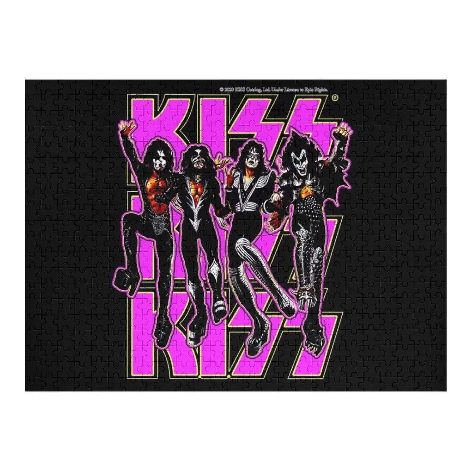 

Classic Rock Vintage Kiss Destroyer Purple Jigsaw Puzzle Adult Wooden Customizable Gift Personalize Custom Puzzle