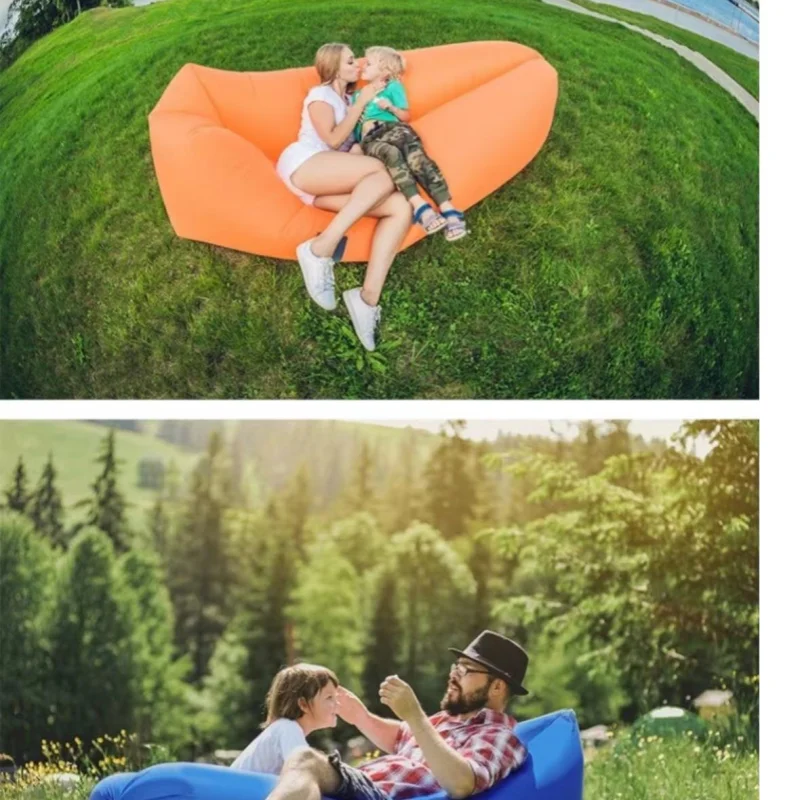 Inflatable Lounger Air Sofa Chair Camping & Beach Accessories Portable Water Proof Couch for Hiking Picnics Outdoor & Backyard