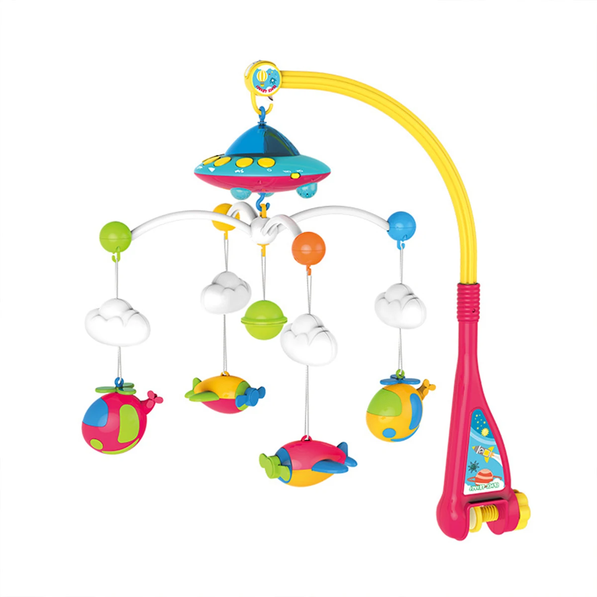 Baby Crib Mobile Rattle Toy for 0-72 Months Infant Rotating