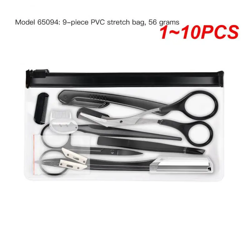 

1~10PCS Eyebrow Trimmer Set Scissors Tweezers Eyebrow Razor Scraping Eyebrow Comb Razor Eyebrow Clip Makeup Tools Sets