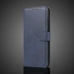 Leather Wallet Flip Cover - Protective Phone Case & Holster for Galaxy S6 edge (LY DKXNW Blue)