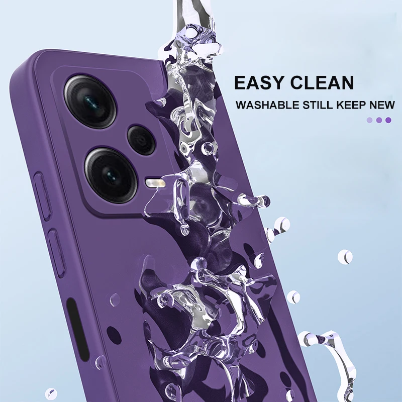 Square Liquid Silicone Phone Case - Enhanced Protection Back Cover