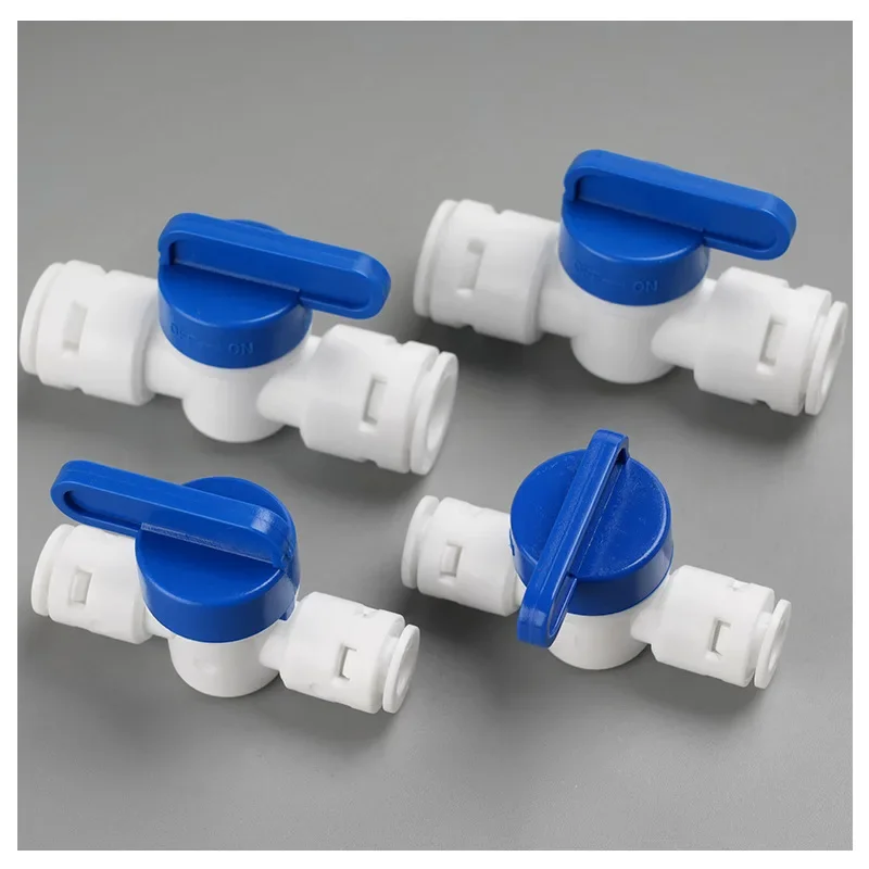 Suitable for Water Purifier Valve 1/4 "3/8" Water Pipe Switch Kitchen Household Water Dispenser 2 2 Points Card-free Connector