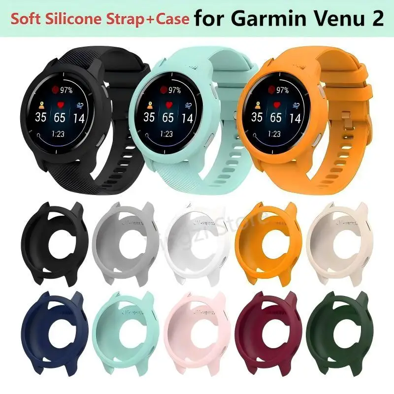 Soft Silicone Strap and Protective Bumper Case