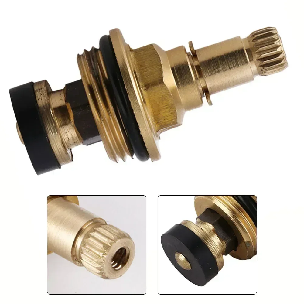 Brass Faucet Tap Valve Spool Faucet Cartridge Water Valve Core Water Spool G1/2 Copper Body Slow Opening Core