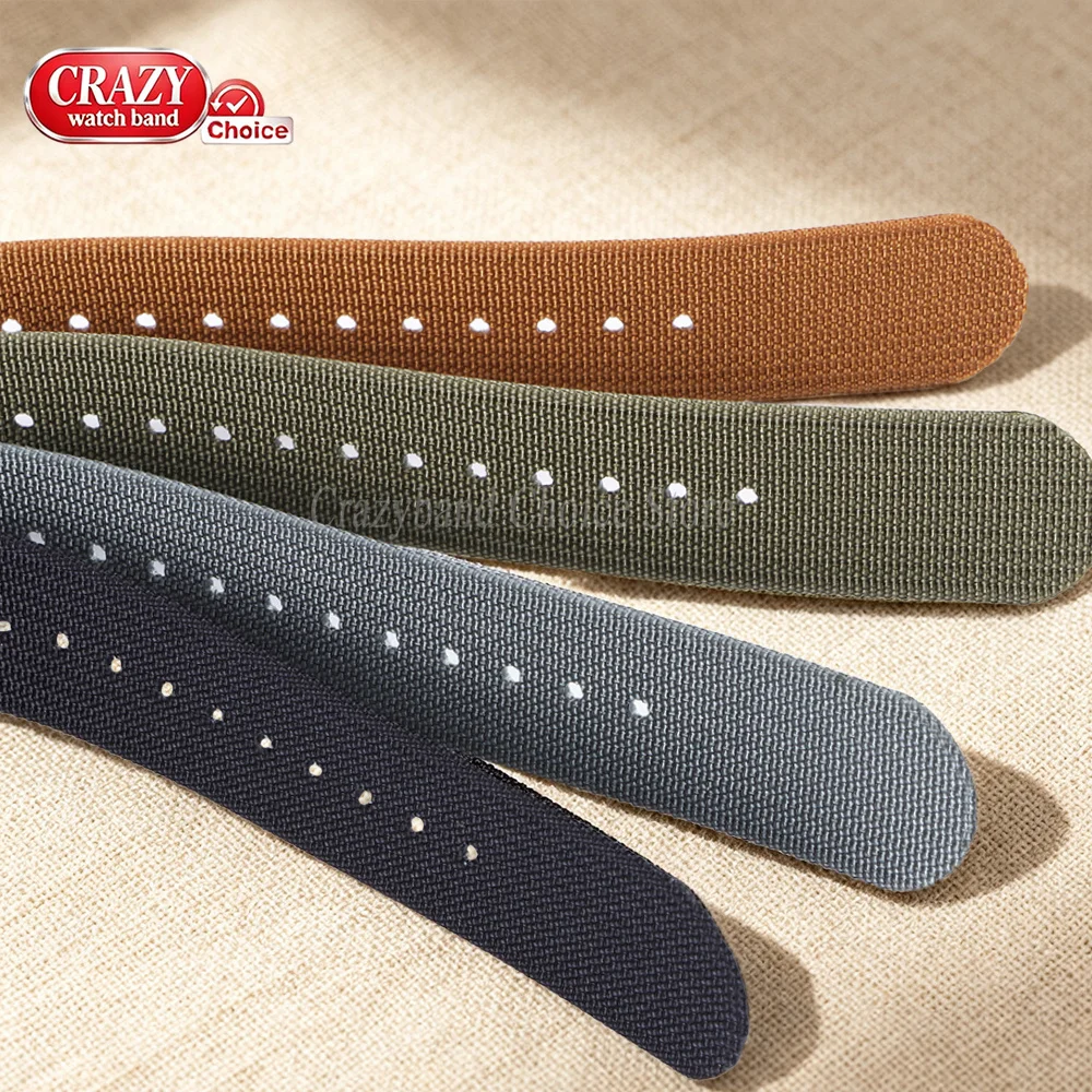 Nylon Canvas Weave Sports Wristband - Universal Replacement Watch Strap