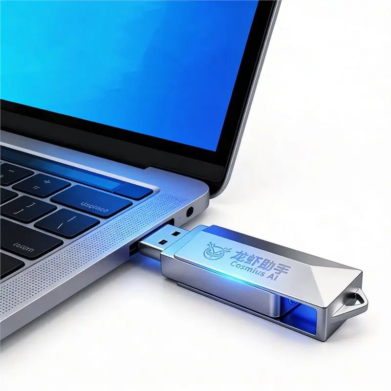 Openclaw용 AI 어시스턴트 USB 타입 C Openclaw AI 프로그래머용 Openclaw 8GB USB 플래시 드라이브 플러그 앤 플레이