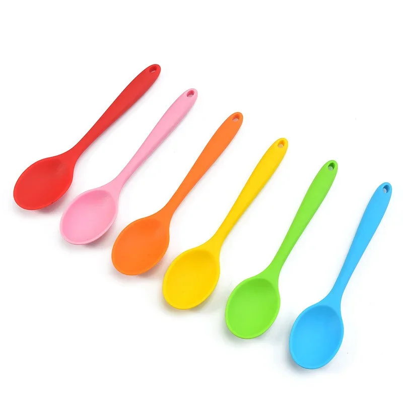 210mm Universal Flexible Heat Resistant Silicone Spoon Scraper Spatula for Kitchen Utensil kitchenware accessories