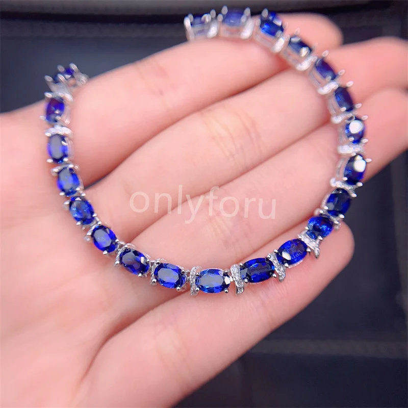 ★(Alice！)クリアブルーサファイア 9.2〜9.8ミリ珠 ブレス② Luxurious Sapphire Bracelet 2 Ct Blue Sapphire Gemstone