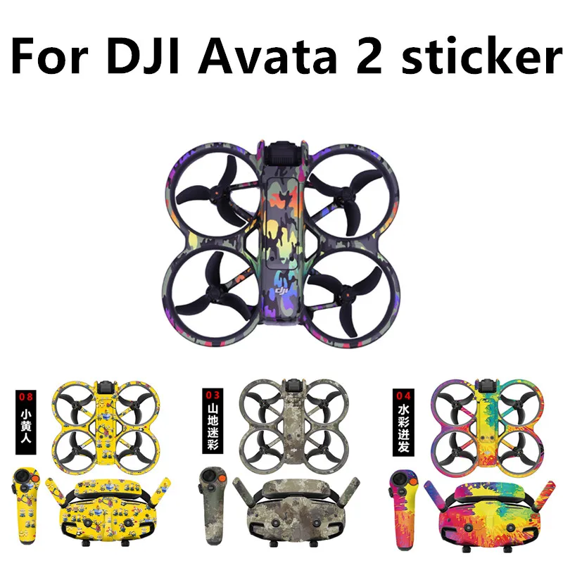 

Full set of protective film for DJI Avata 2 sticker set Goggles 3 glasses protective film without leaving adhesive accessories