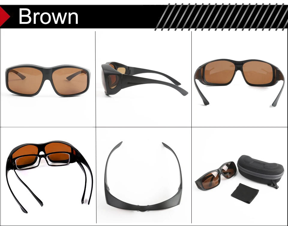 Description Picture 5 of itemMaximumcatch Fit Over Fishing Sunglasses Clip On Polarized Sunglasses for Outdoor Sports Glasses