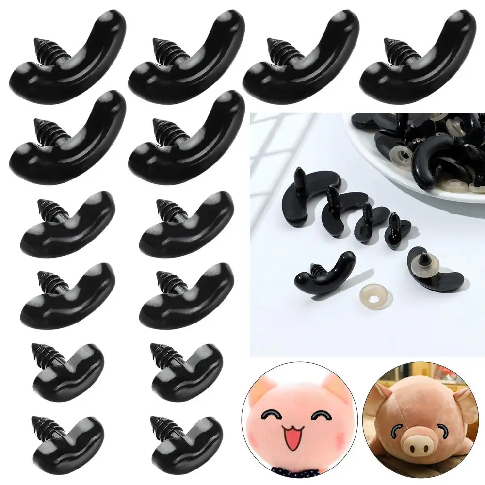 Black Plastic Safety Eyes for DIY Dolls and Crafts