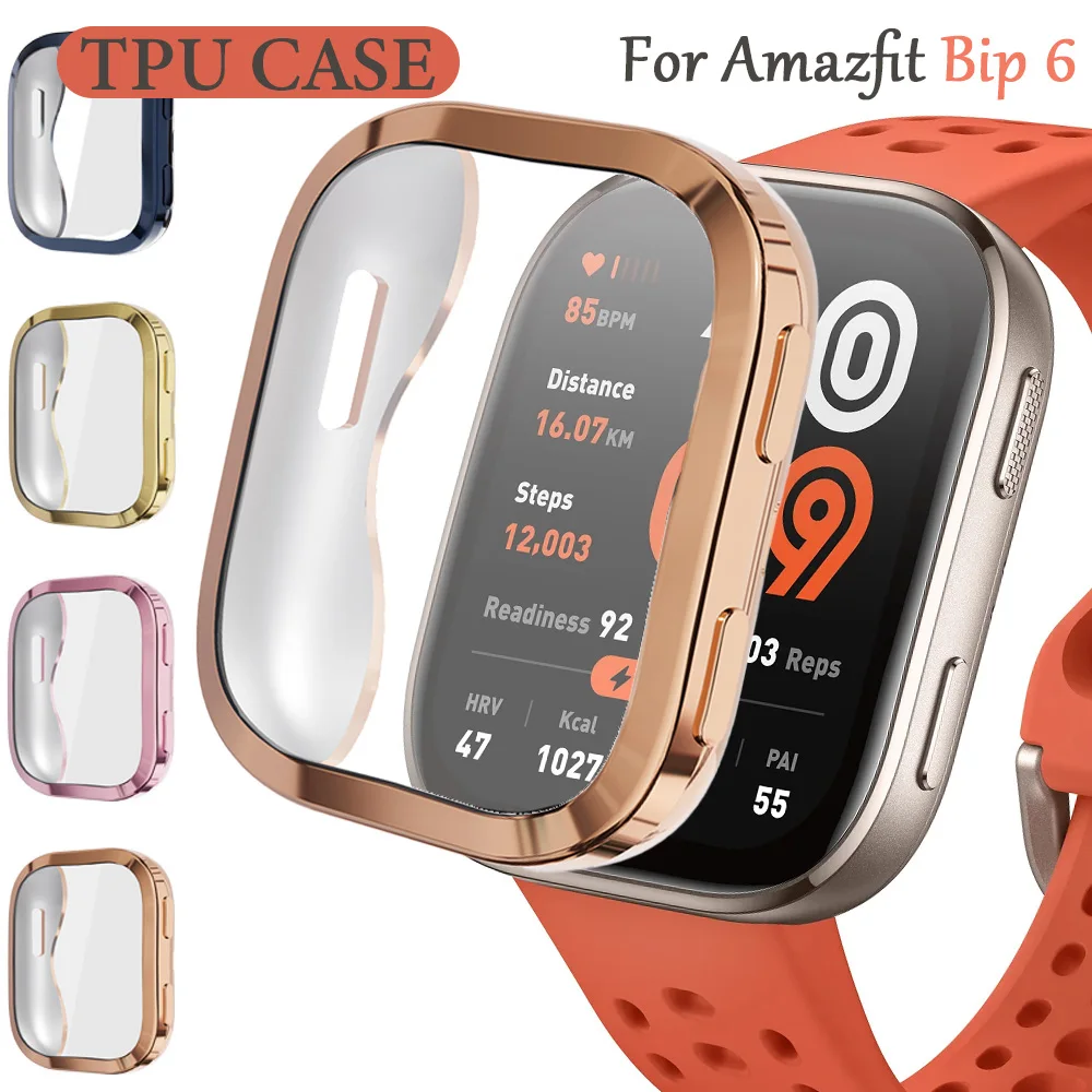 Full Coverage TPU Protective Smart Watch Case and Screen Protector