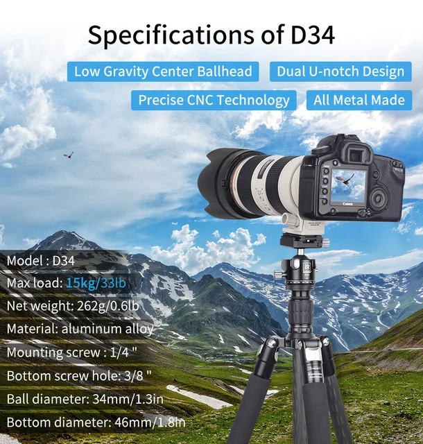 Testa A Sfera INNOREL N36 Per Treppiedi - Carico 20kg, Con Piastre Sgancio Rapido - Foto 6