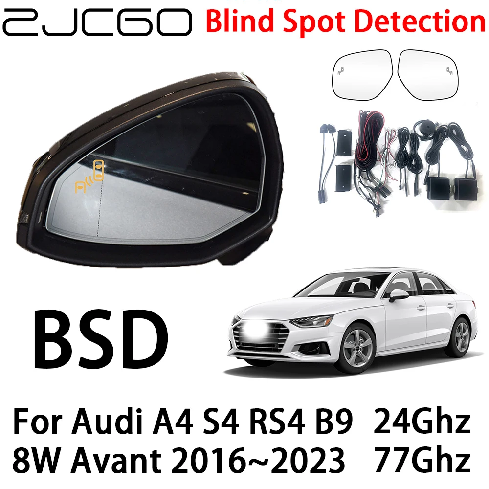 

ZJCGO Car BSD Radar Warning System Blind Spot Detection Safety Driving Alert for Audi A4 S4 RS4 B9 8W Avant 2016~2023