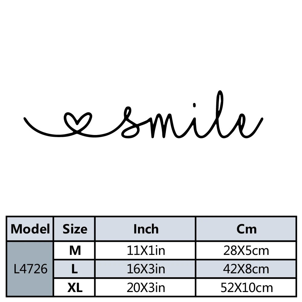 Smile Wall Mirror Sticker Wall Decals Pvc Mural Art Diy Poster For Wedding Wall Art Mural 2
