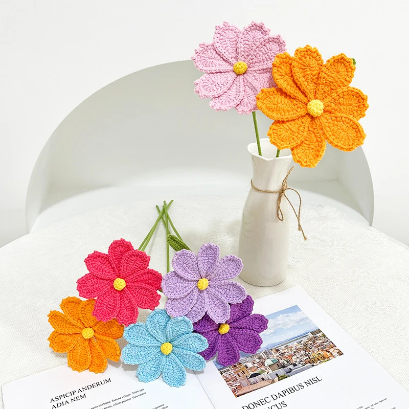 Knitting Supplies Knitting Material Knitting Craft Supplies Knitted Flower Handmade Crochet Flowers Home Wedding Party Decor