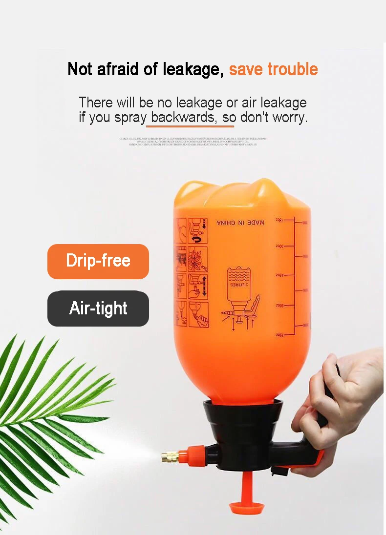 3/2L Hochdruck Pumpe Sprayer Wasserkocher Garten Pflanzen Haushalt Gießkanne Garten Bewässerung Bewässerung Desinfektion Spray Flasche – Detail 8