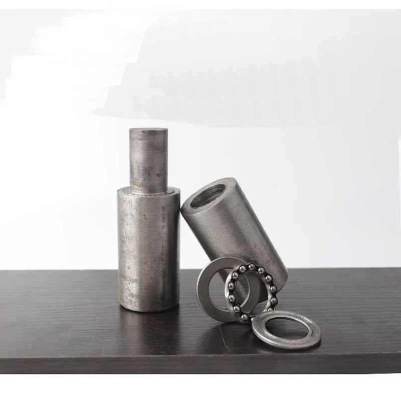 Stainless Steel Hinges Door Hinges Welded Door Shaft Cabinet Hinge with Bearing Cylindrical Door Shaft Iron Hinge Detachable Removable for Anti-door Secret