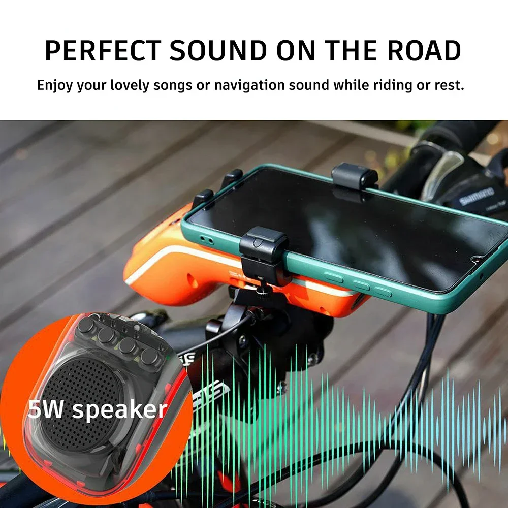 Bike and motorbike phone mount with integrated powerbank