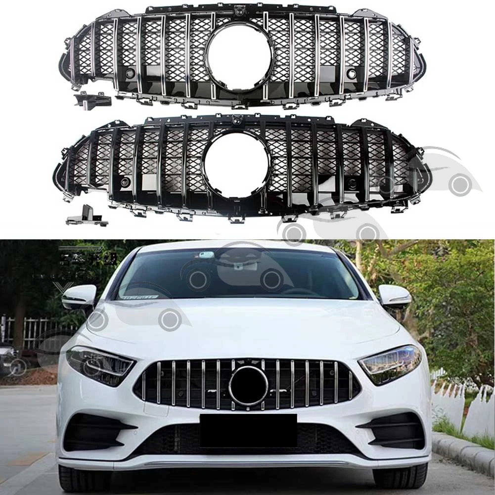 Сетчатая Решетка переднего бампера для Mercedes-Benz CLS-Class W257 C257 2019 2020 2021 + сетка защиты